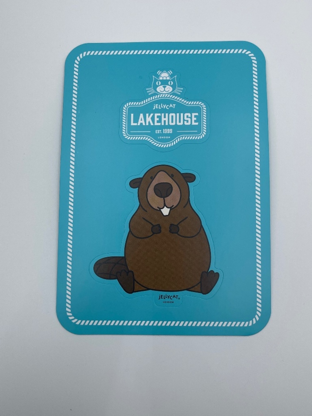 NEW RARE Jellycat Briggs Beaver sticker limited edition Lakehouse Canada